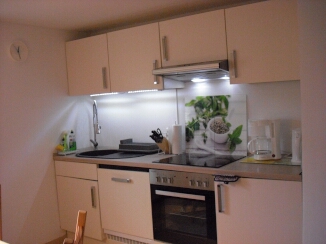 K&uuml;che der Ferienwohnung 3